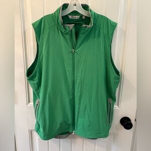 Peter Millar vest in green and grey